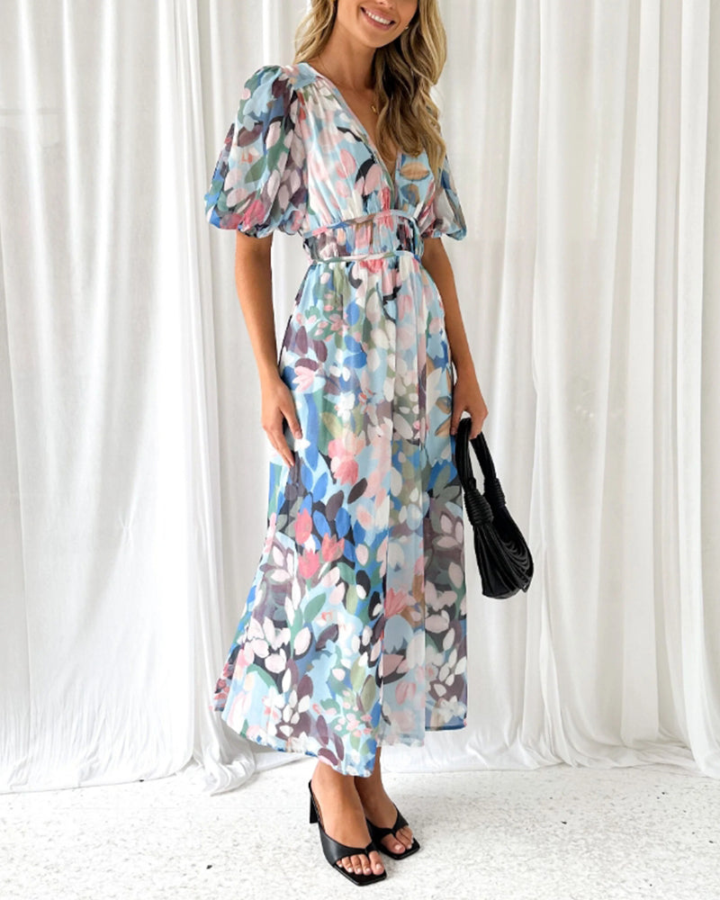 Stilla | Boho Blomster Max Kjole