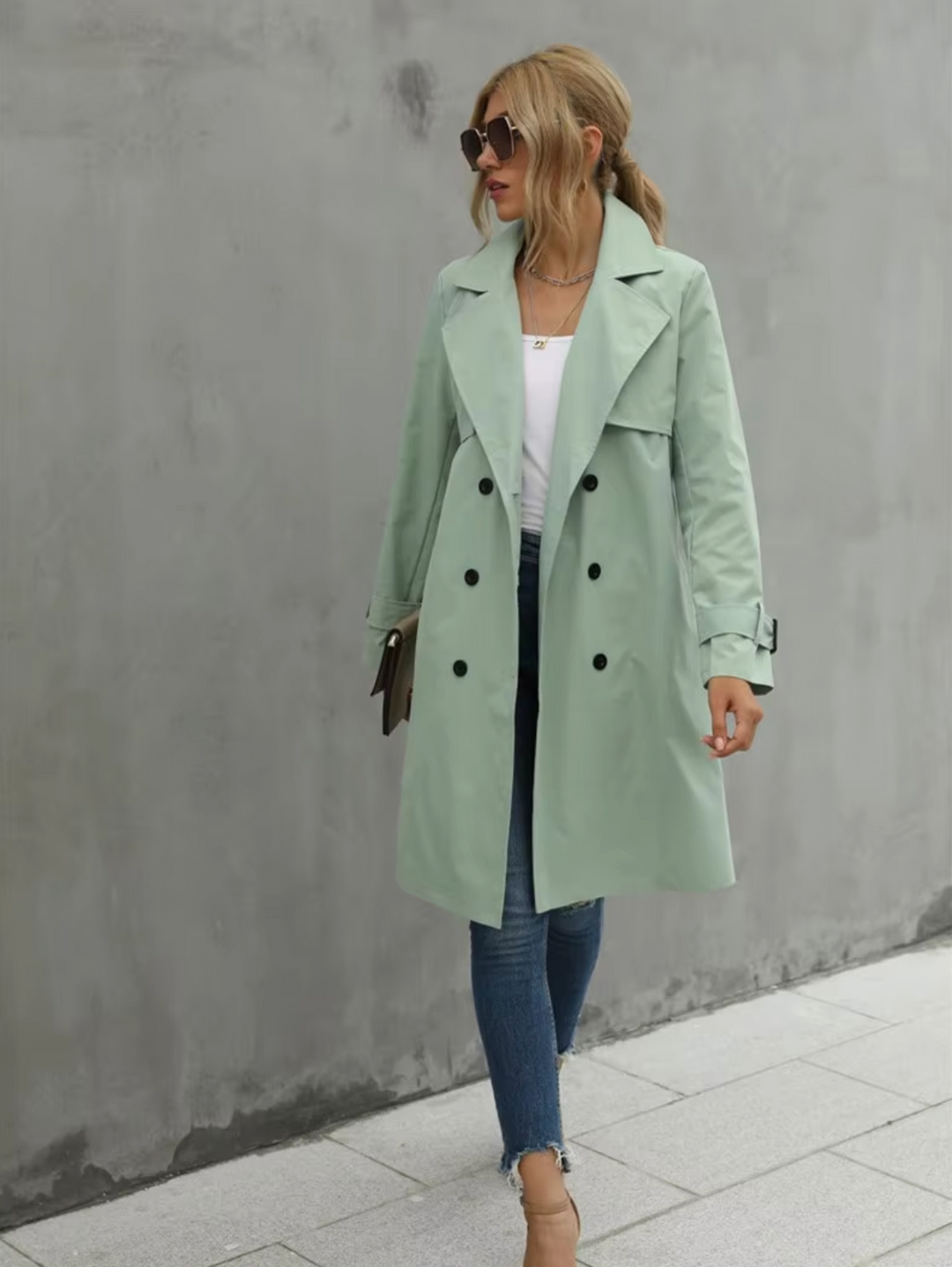 Stilla | Lang Casual Trenchcoat