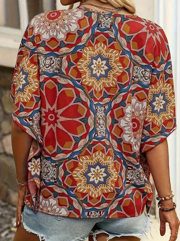 Stilla | Bluse med blomstermønster