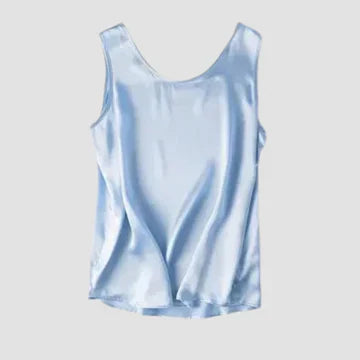 Stilla | Ærmeløs Silkesatin Top