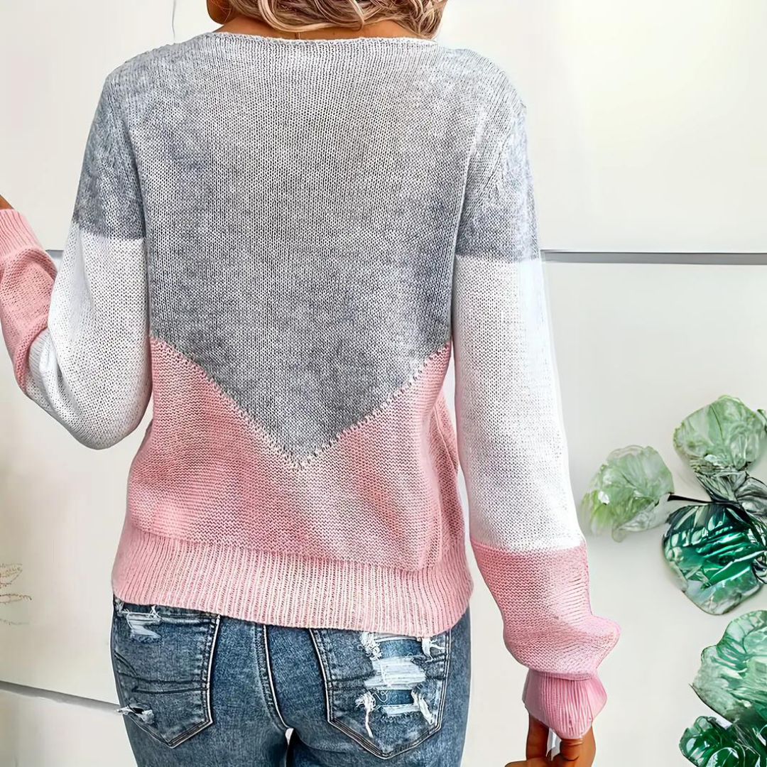 Stilla | AFSLAPPET STRIKPULLOVER