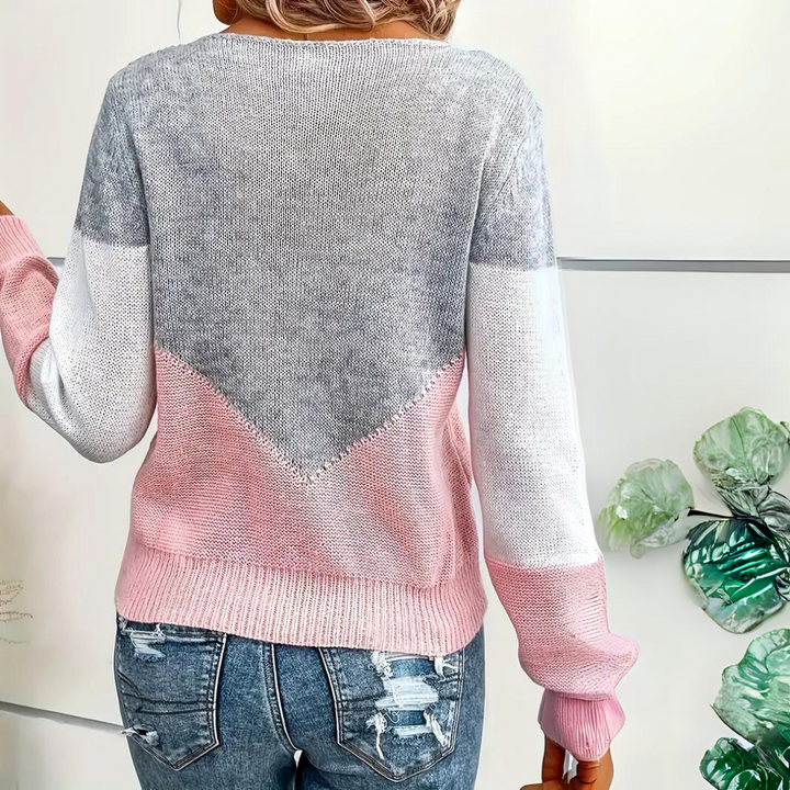 Stilla | AFSLAPPET STRIKPULLOVER