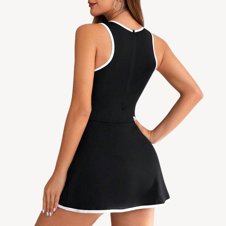 Stilla | Kvinders Kontrast Trim Paddle Skort Kjole