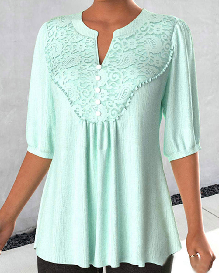 Stilla | Bluse med elegante kanter
