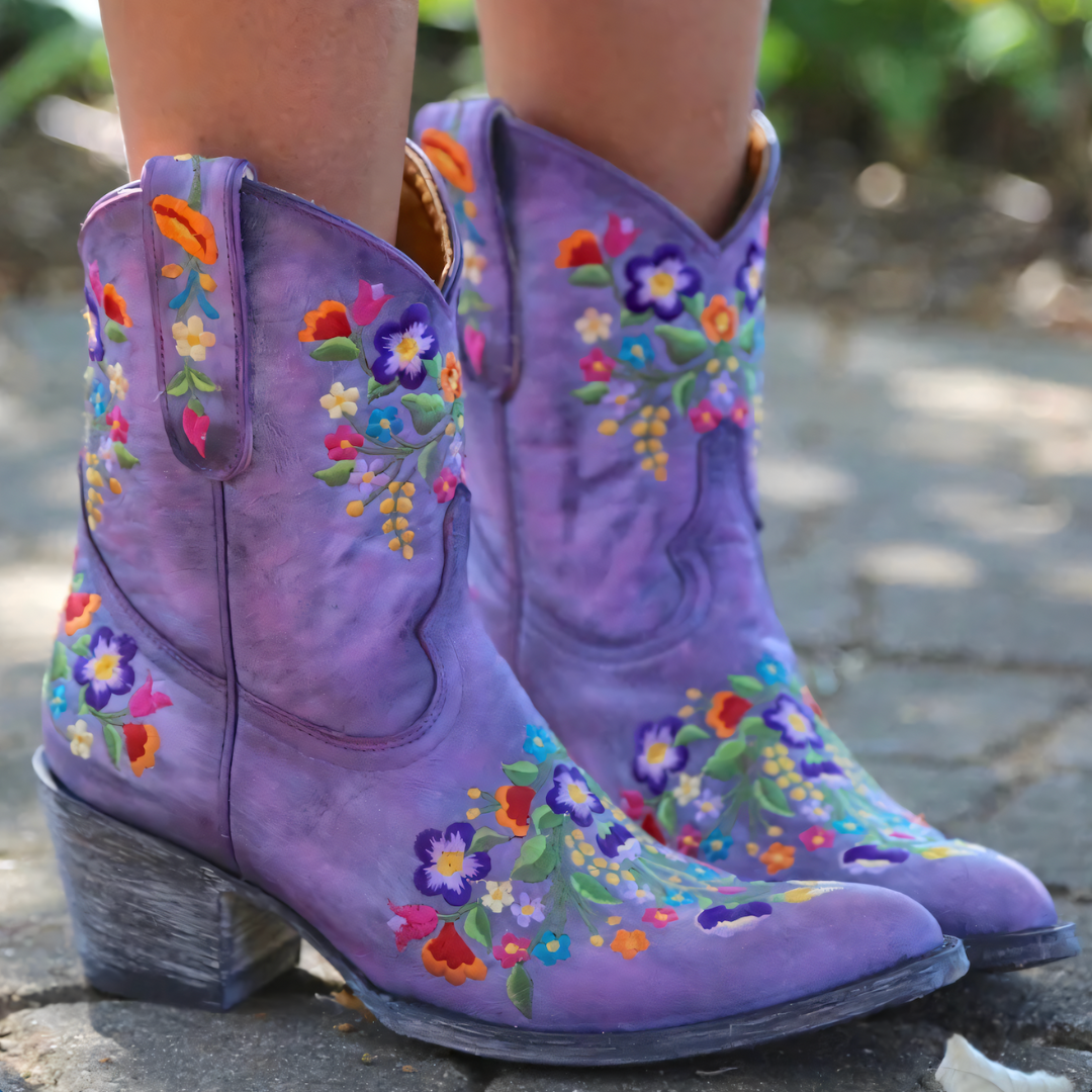 Stilla | Vandafvisende Vintage Cowgirl Støvler