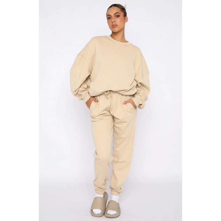 Stilla | Oversized Top Og Bukser Sæt Med Afslappet Pasform