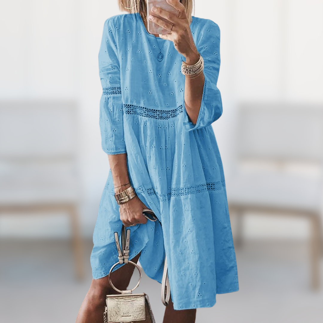 Stilla | Elegant Broderet Kjole