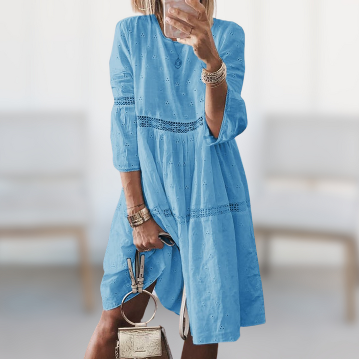 Stilla | Elegant Broderet Kjole