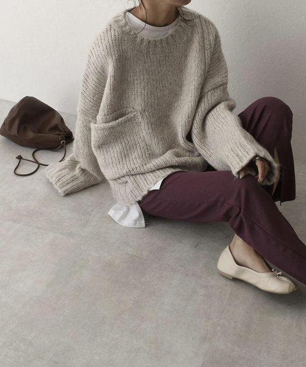 Stilla | Moderne strikpullover med lommer Ideel til vinteren