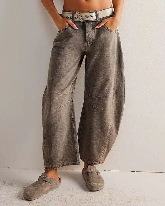 Stilla | Barrel Jeans Med Mellem-høj Talje Til Kvinder