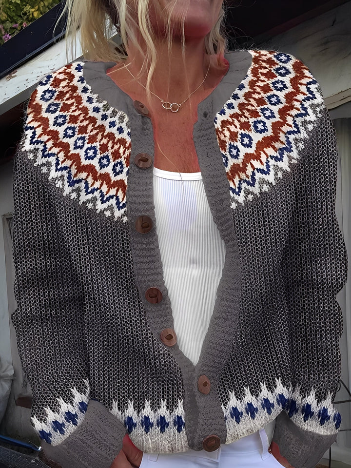 Stilla | Elegant Dames Strikjakke med Knapper