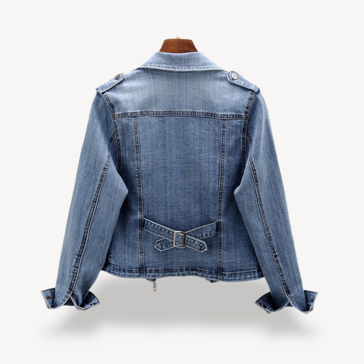 Stilla | Denim Bikerjakke til kvinder