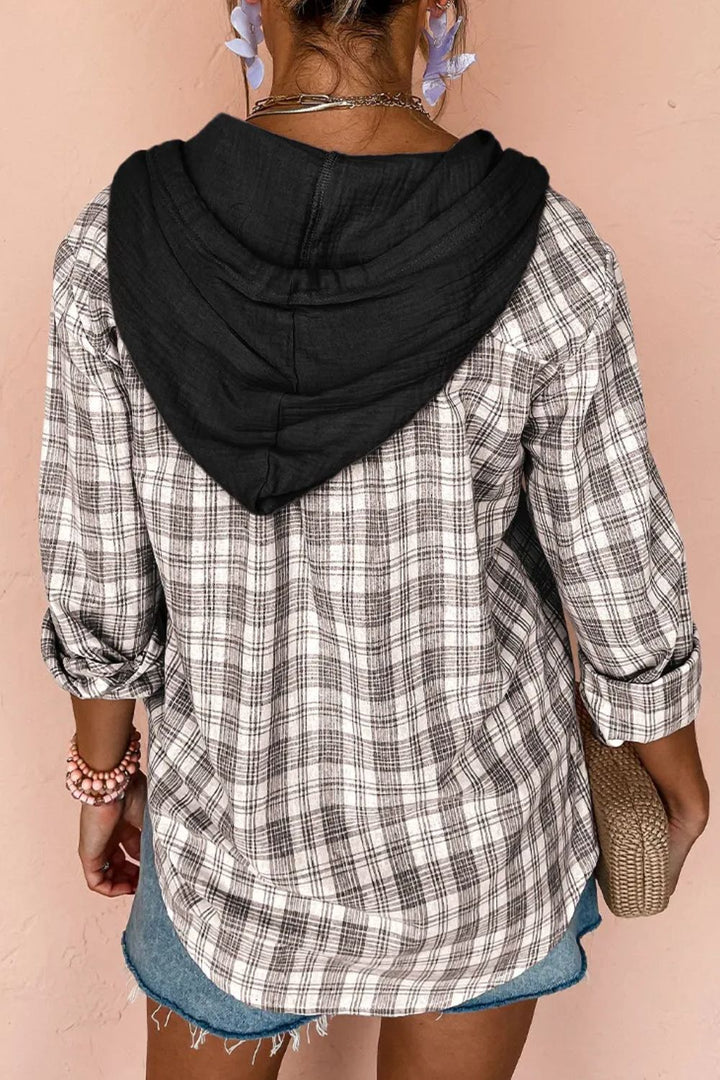 Stilla | Hoodie med snor og knapper