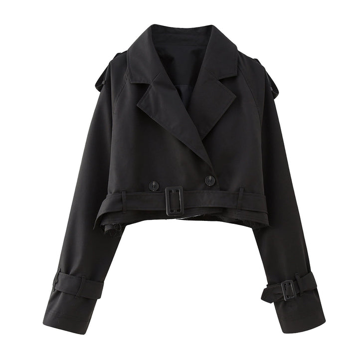 Stilla | Stilfuld kort trenchcoat - Elegant bælte-design