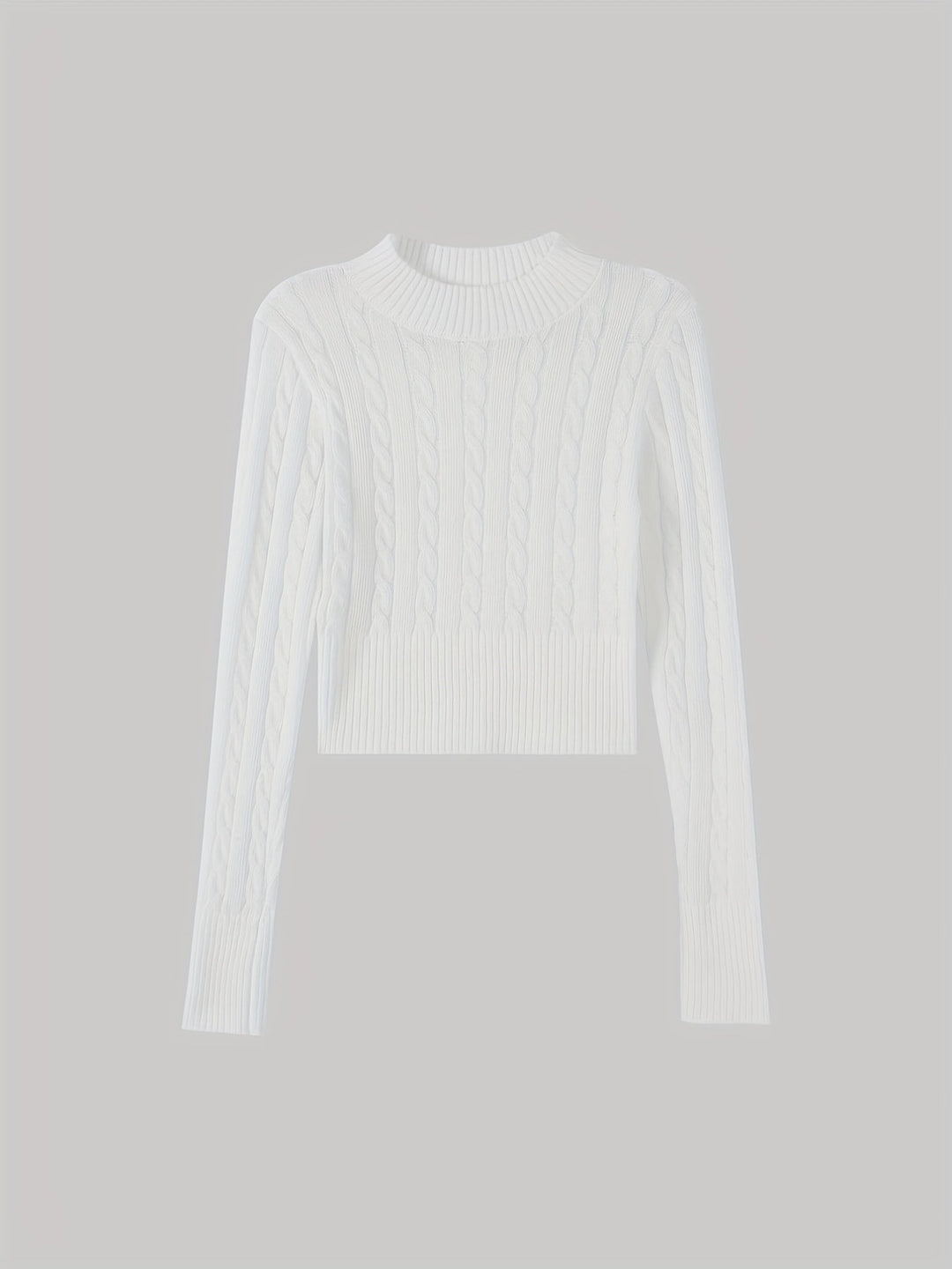 Stilla | Kort Skåret Slim-pullover Med Drejet Tryk