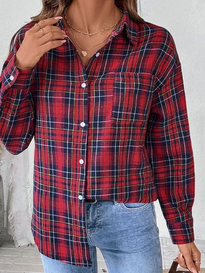 Skovae | Checkered Button-Up Langærmet Bluse