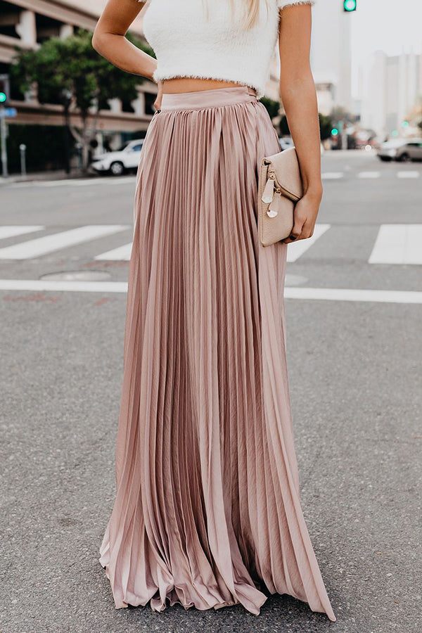 Stilla | for Eternity Plisseret Maxi Nederdel