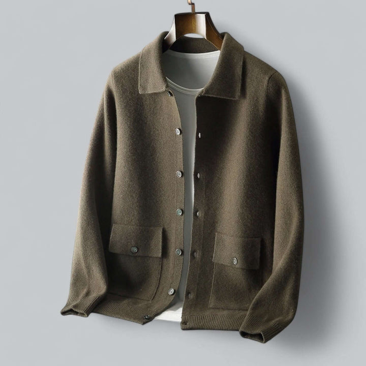 Stilla | Herre Cashmere-blanding Cardigan Jakke