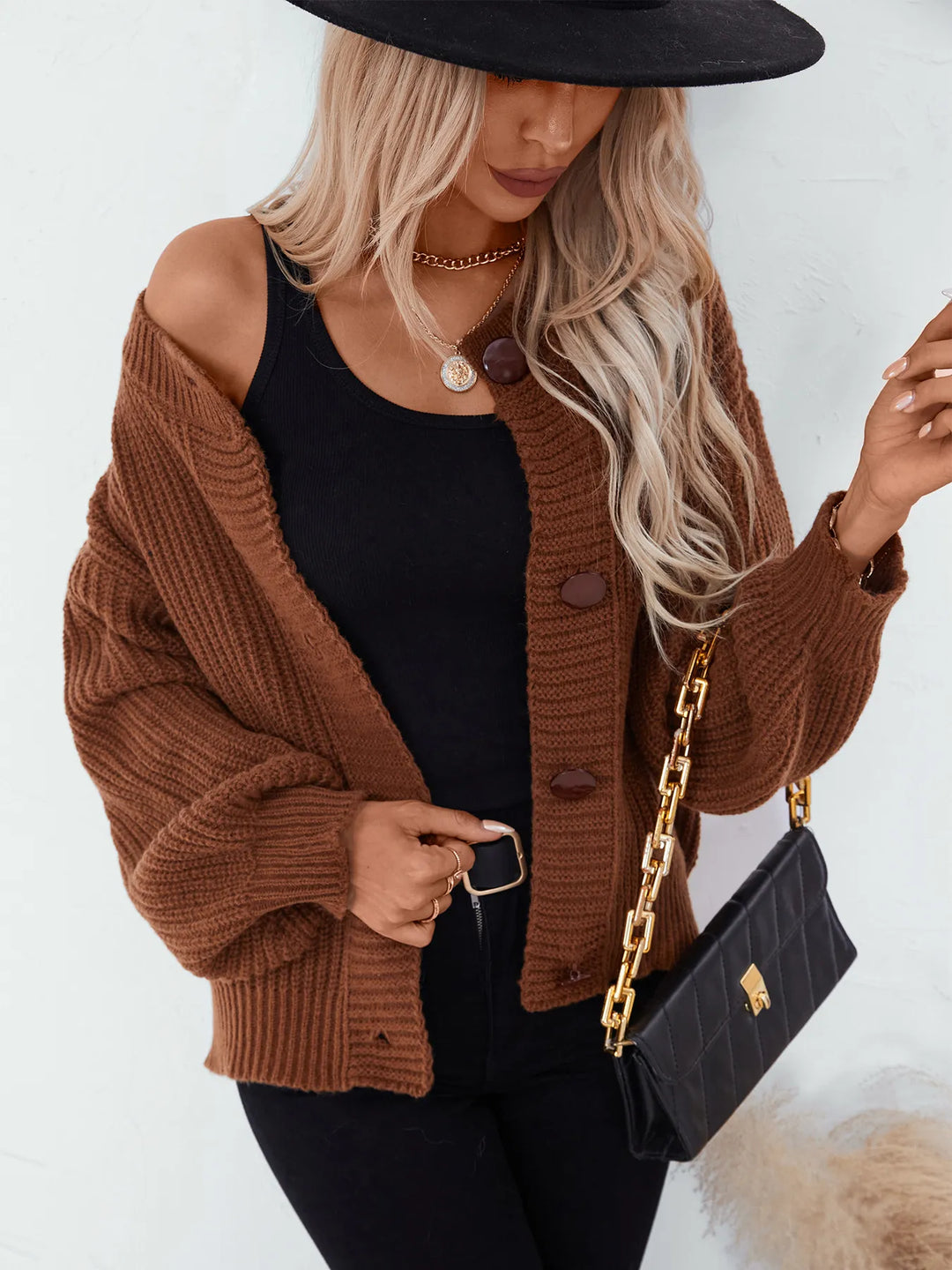 Stilla | Damen Uldcardigan Med Knaplukning