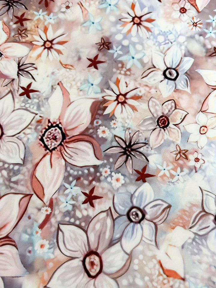 Stilla | Sommerskjorte Blomsterprint V-Hals Uden Ærmer