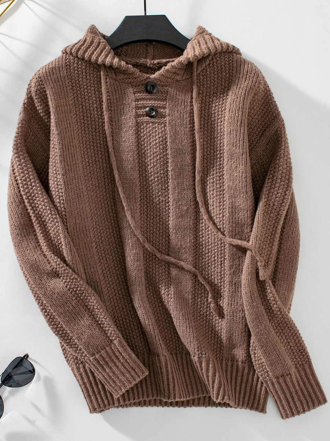 Stilla | Hættepullover med snøre og lange ærmer