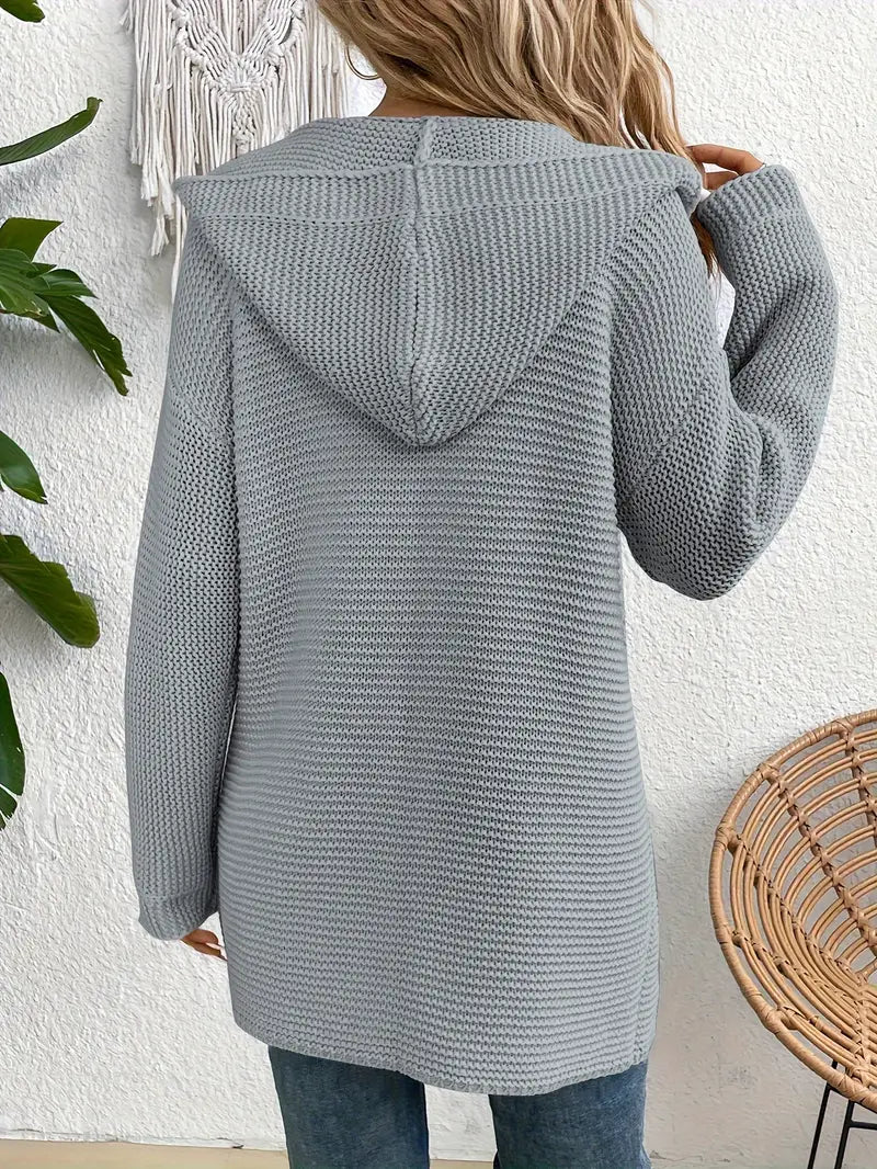 Stilla | Stilfuld Hættecardigan Med Moderne Udseende