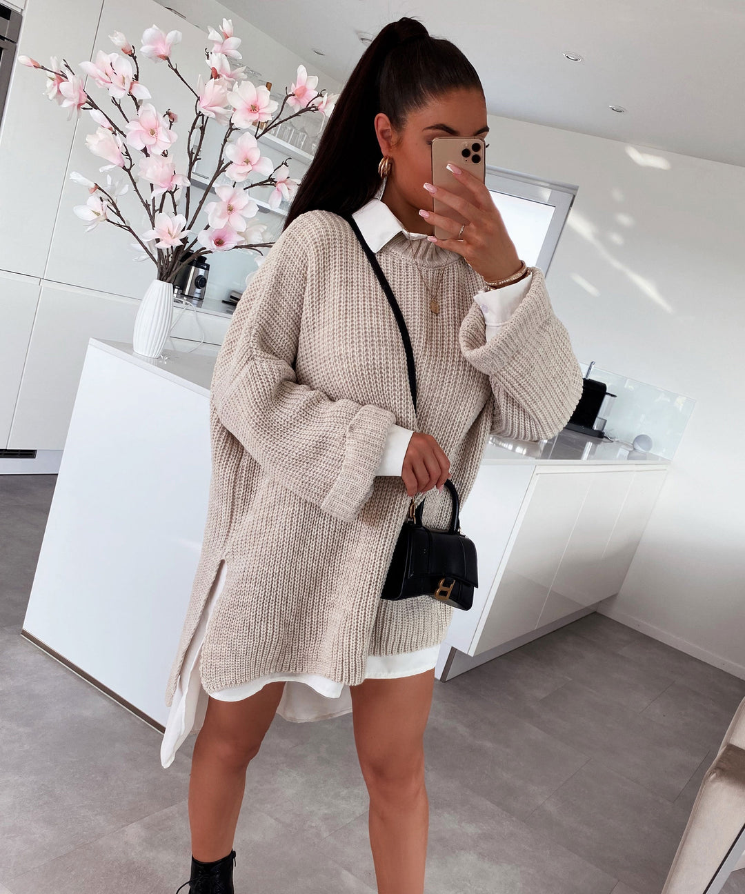Stilla | Cozy Oversized Strik Sweater I Blød Beige