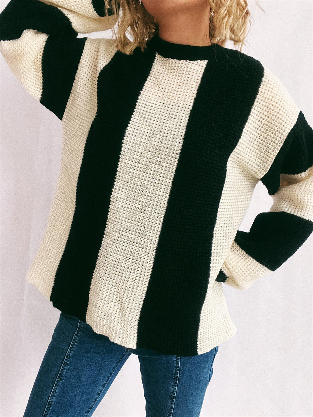 Stilla | Stilfuld farveblok sweater stilfuld