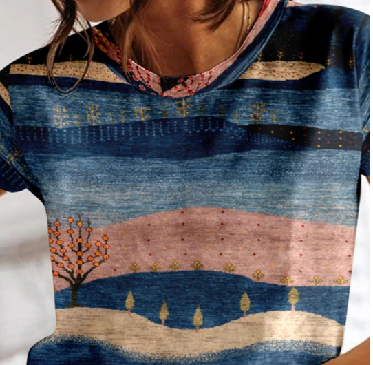 Stilla | Sommerternet T-shirt til kvinder O-hals