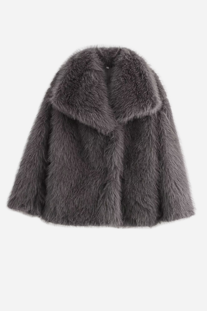 Stilla | Faux-fur-sjal-kravejakke