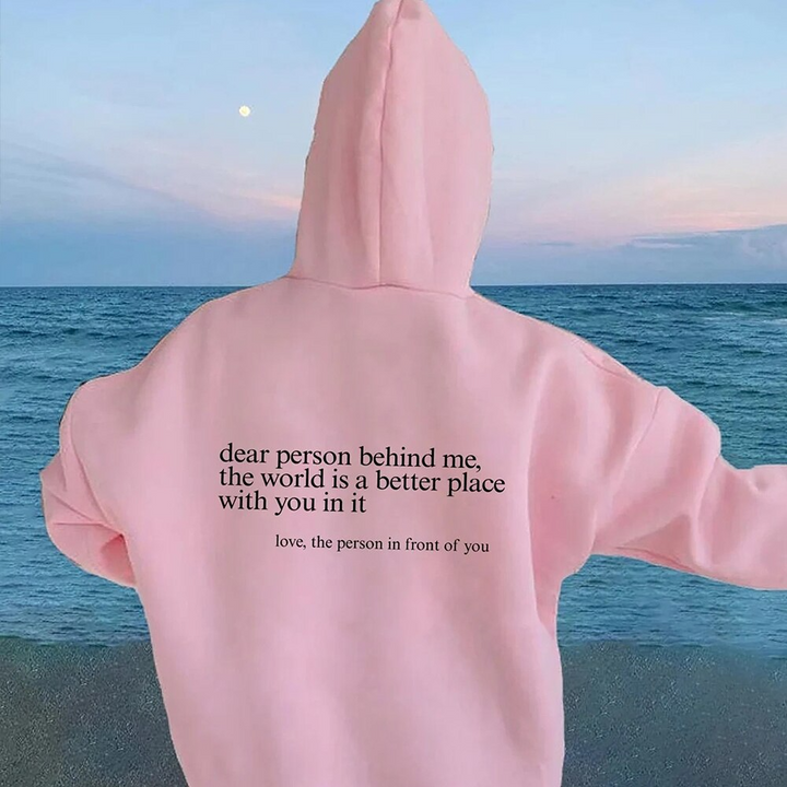 Stilla | Hoodie med Ryg-Udtalelse