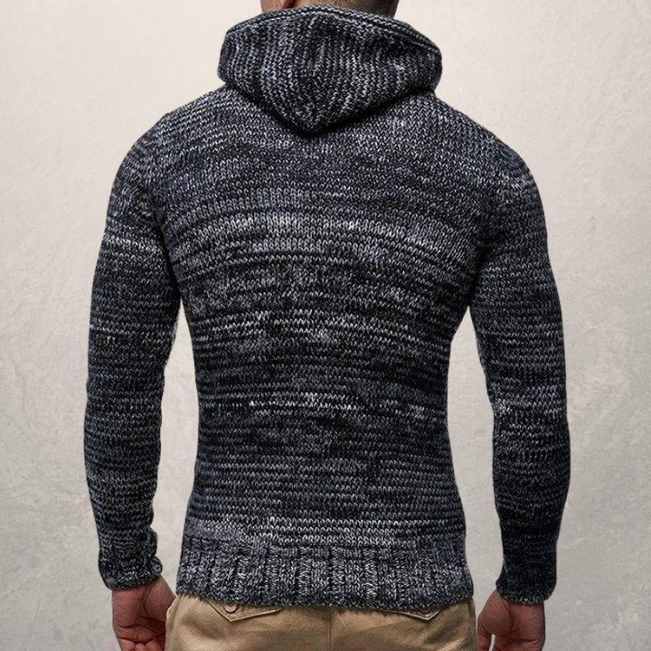 Stilla | Uld Kabelstrik Hættetrøje Slim Fit Pullover