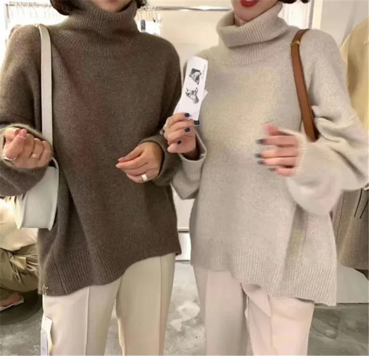 Stilla | Blød højhalset sweater