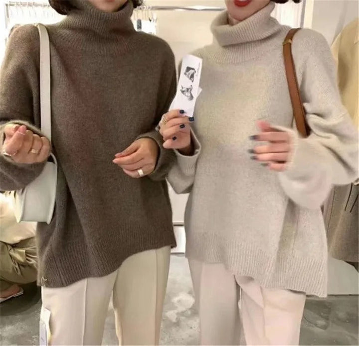 Stilla | Blød højhalset sweater
