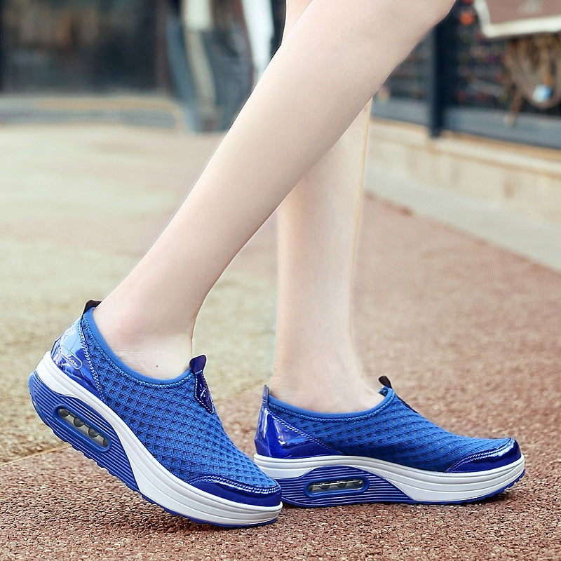 Dame Slip-On Mesh Sneakers med Air Cushion Teknologi Stilla