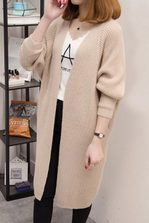 Femme Langærmet Åben-Front Cardigan Stilla