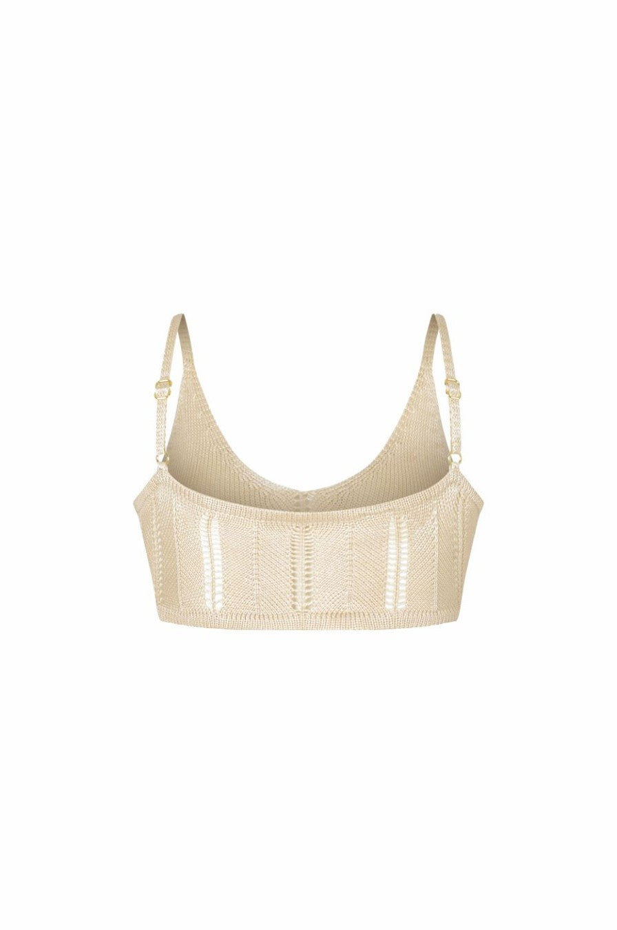 Stilla | Sommerstrikket Hul Strandtop Med Nederdel