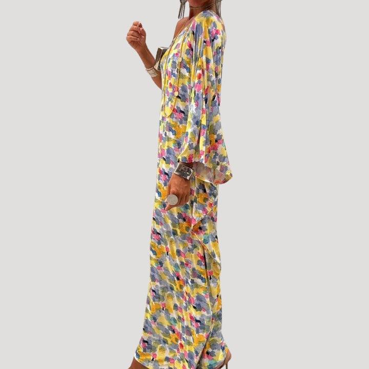 Stilla | Kvinders En Skulder Blomster Maxi Kjole