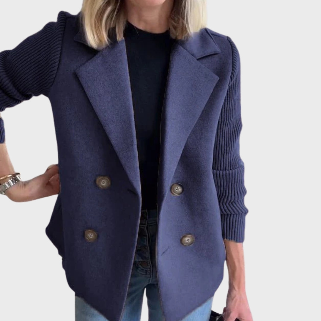 Stilla | Elegant efterårsstrikærme-blazer