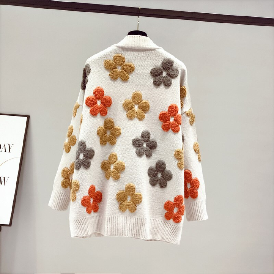 Stilla | Blomster Cardigan Dame