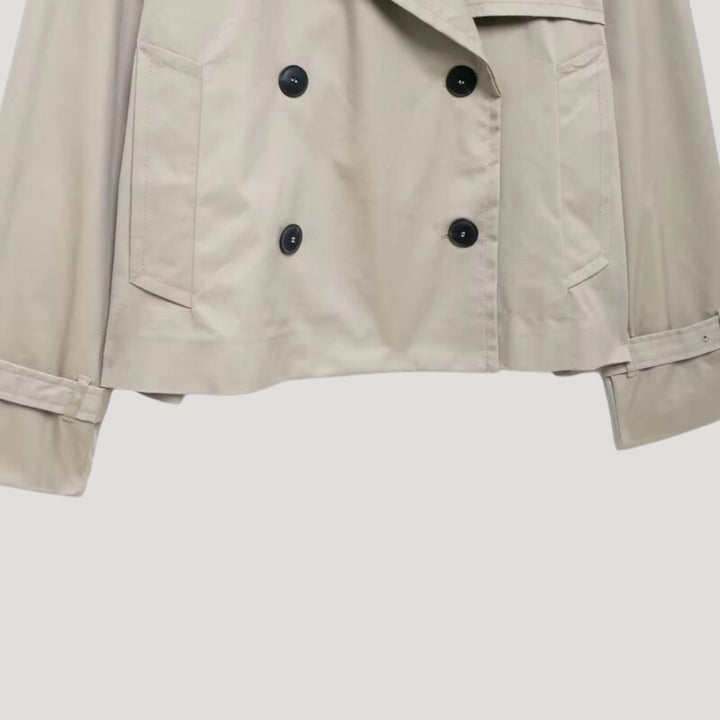 Stilla | Kvinder Cropped Trenchcoat