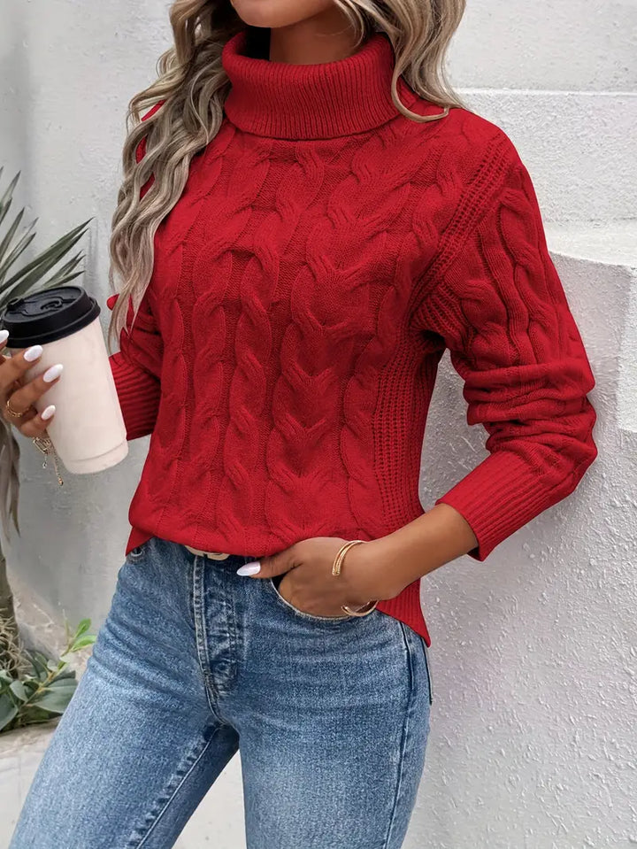 Stilla | Pullover Med Drejet Rullekrave