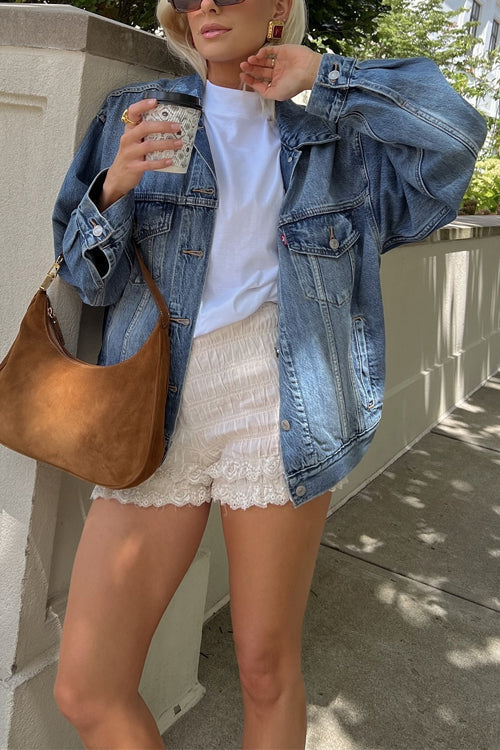 Stilla | Button-Down-lommedenimjakke