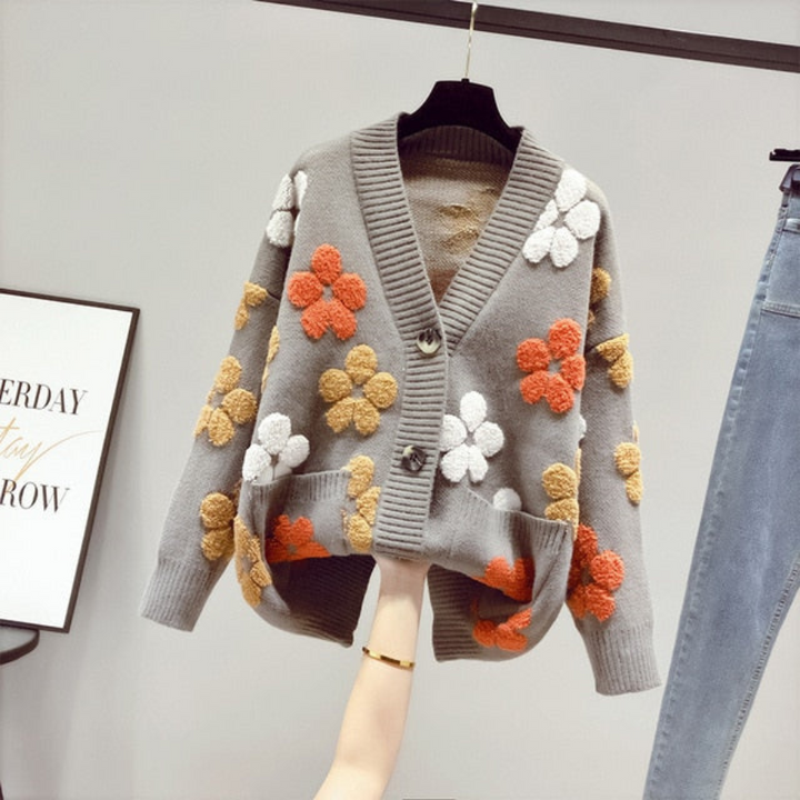 Stilla | Blomster Cardigan Dame