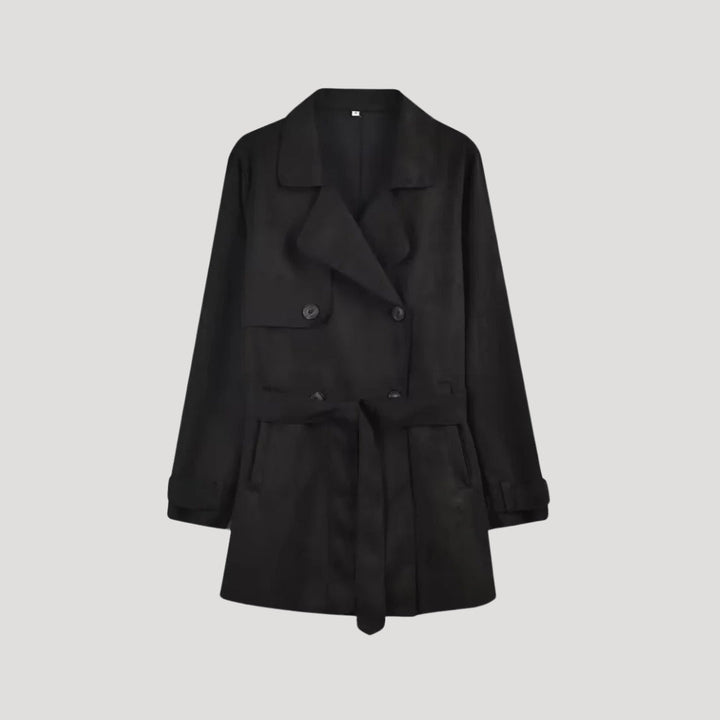 Stilla | Klassisk Bælte Dobbeltbreasted Trench Coat