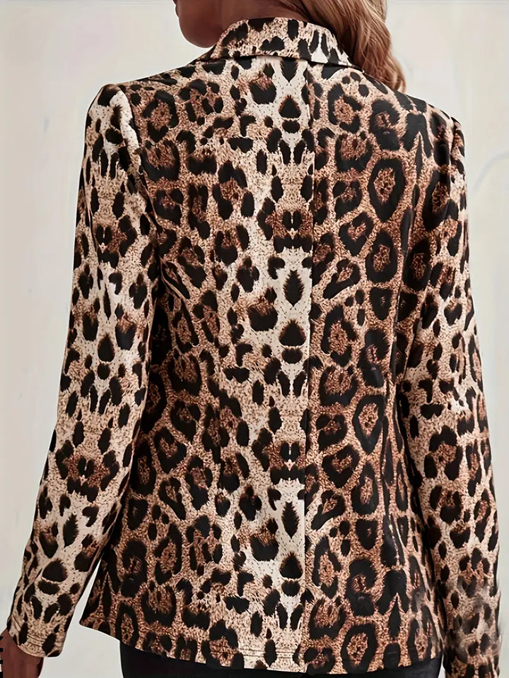 Stilla | Elegant Blazer Med Leopardmønster