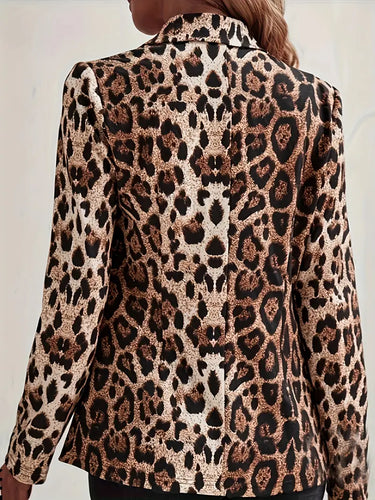 Stilla | Elegant Blazer Med Leopardmønster