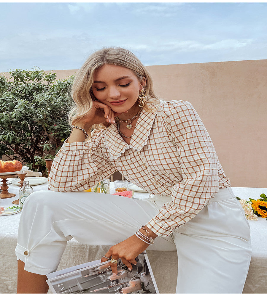 Stilla | Elegant og Trendy Fritidsbluse Skjorte til Kvinder med Lange Ærmer.