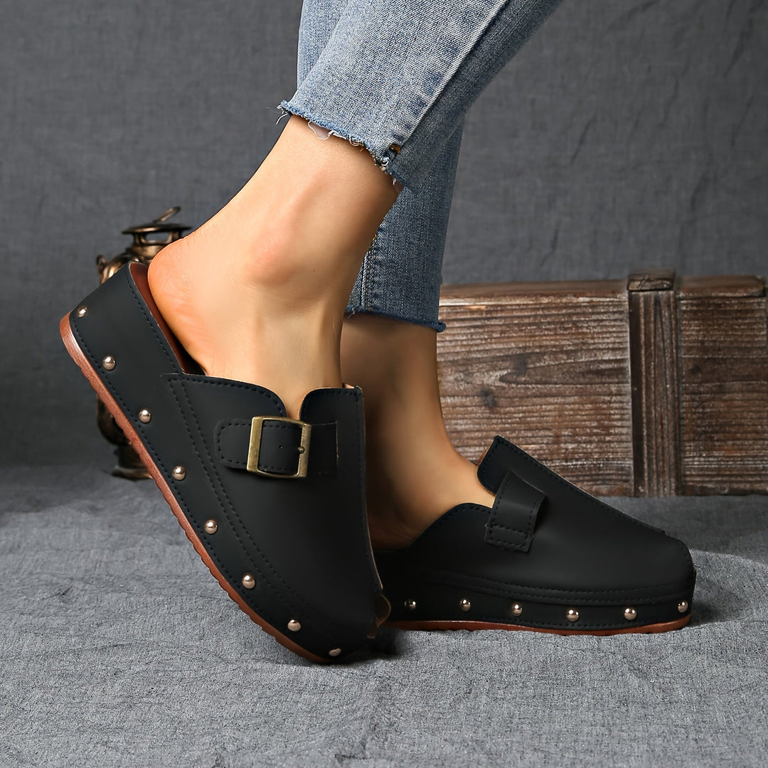 Stilla | Behagelige Sommersko På Platform Med Strap Closure Og Åben Tå