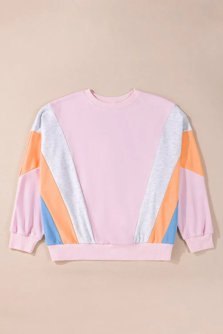 Stilla | Sved Colorblock Med Rund halsudskæring og Lange Ærmer